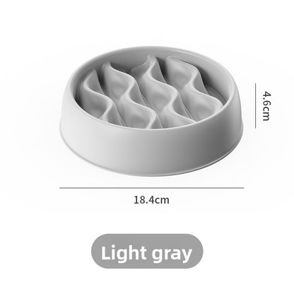 Pet Slow Feeding Bowl for Cats and Dogs Anti-Choking Non-Slip PP Food Dish