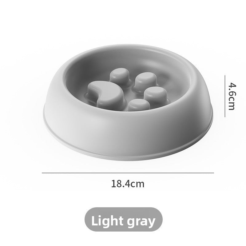 Pet Slow Feeding Bowl for Cats and Dogs Anti-Choking Non-Slip PP Food Dish